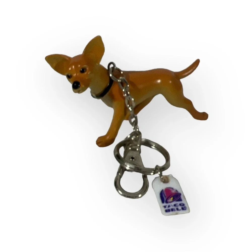 Taco Bell Keychain Dog 1998 Yo Quiro Taco Bell Chihuahua